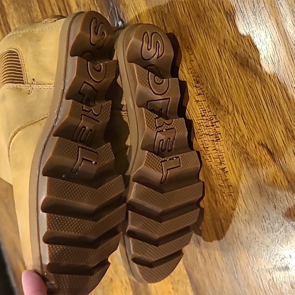 Sorel Lea Wedge Joan of Arctic Chelsea Wedge Camel Brown 8 waterproof - Picture 9 of 9